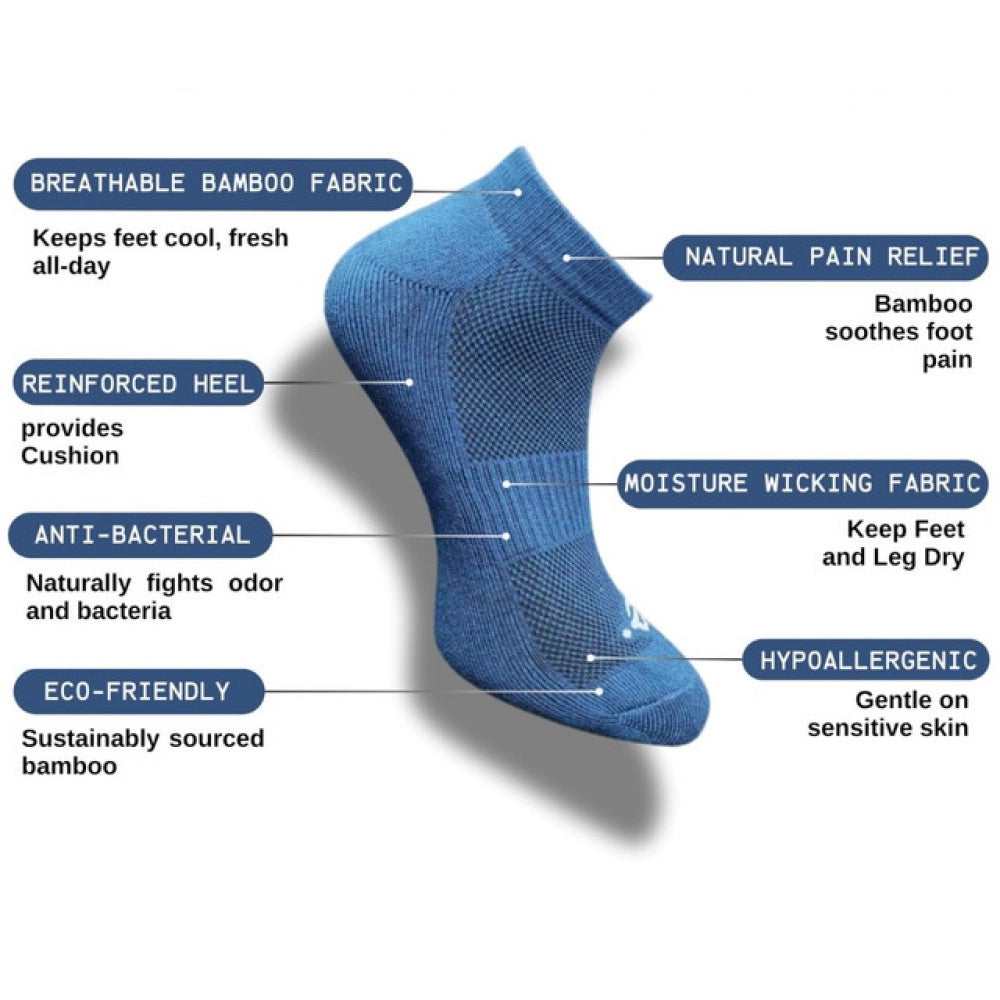 Generic 3_Pair Set Unisex Casual Cotton Printed Low Cut Socks (Multicolor) Secondary image