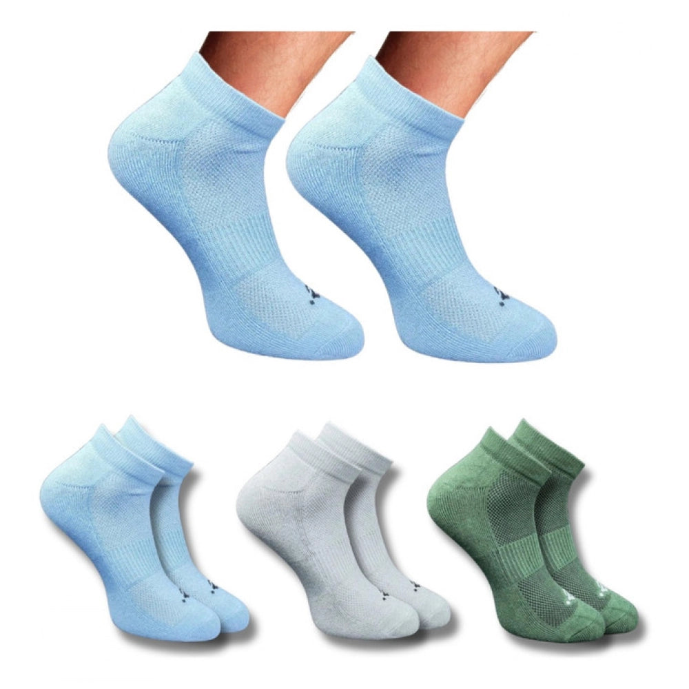 Generic 3_Pair Set Unisex Casual Cotton Printed Low Cut Socks (Multicolor) Main image