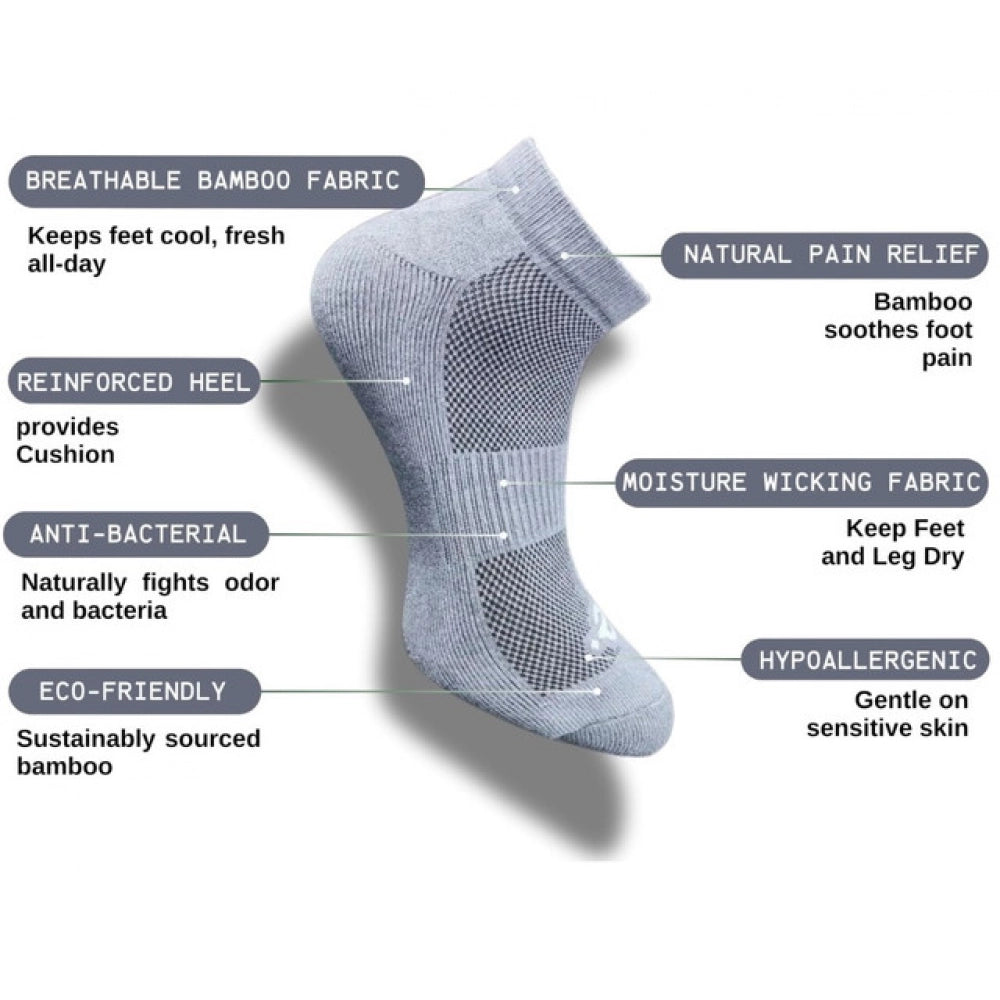 Generic 3_Pair Set Unisex Casual Cotton Printed Low Cut Socks (Multicolor) Secondary image