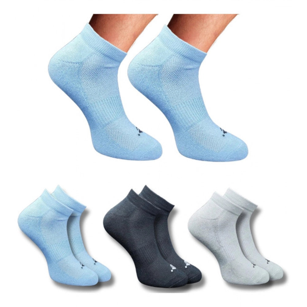 Generic 3_Pair Set Unisex Casual Cotton Printed Low Cut Socks (Multicolor) Main image