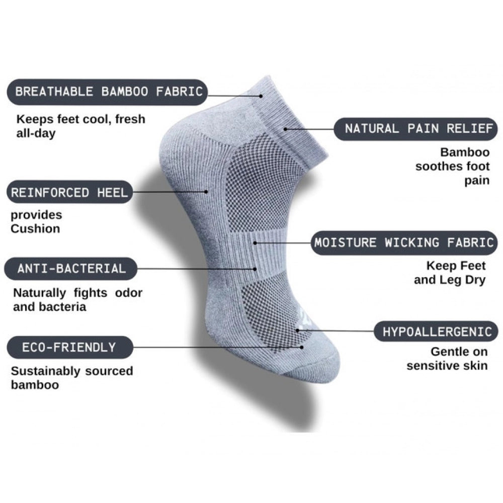 Generic 3_Pair Set Unisex Casual Cotton Printed Low Cut Socks (Multicolor) Secondary image