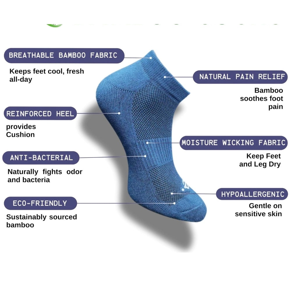 Generic 3_Pair Set Unisex Casual Cotton Printed Low Cut Socks (Multicolor) Secondary image