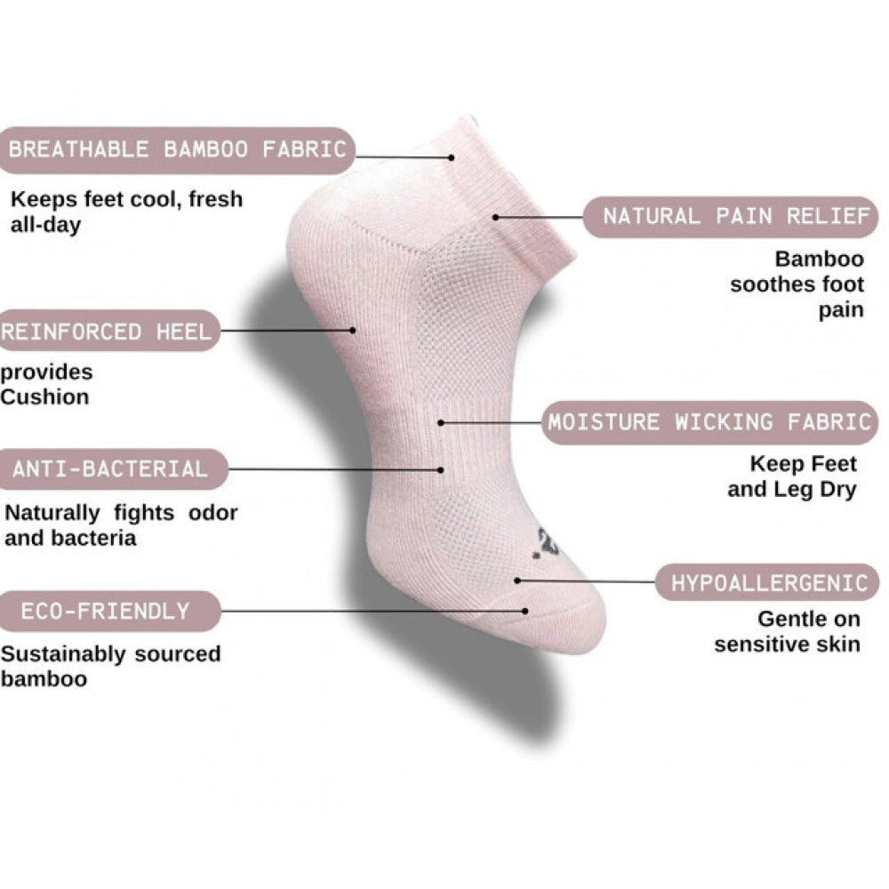 Generic 3_Pair Set Unisex Casual Cotton Printed Low Cut Socks (Multicolor) Secondary image