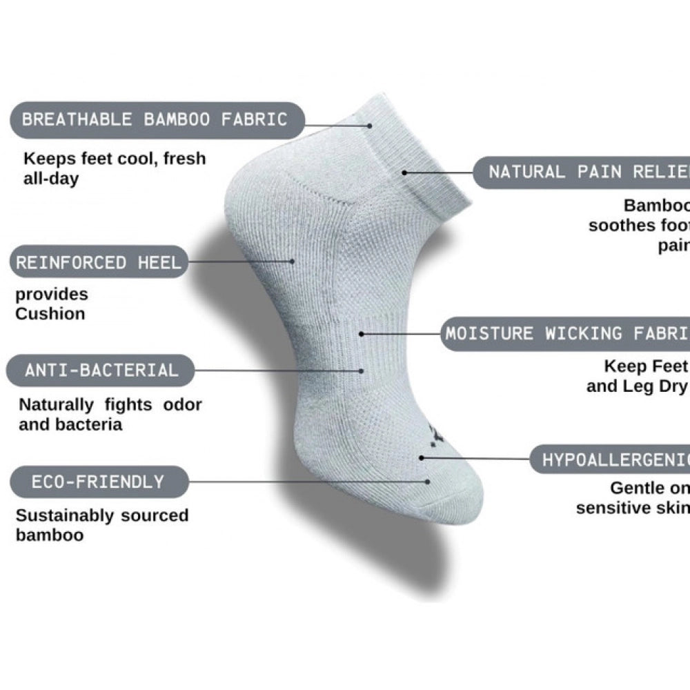 Generic 3_Pair Set Unisex Casual Cotton Printed Low Cut Socks (Multicolor) Secondary image