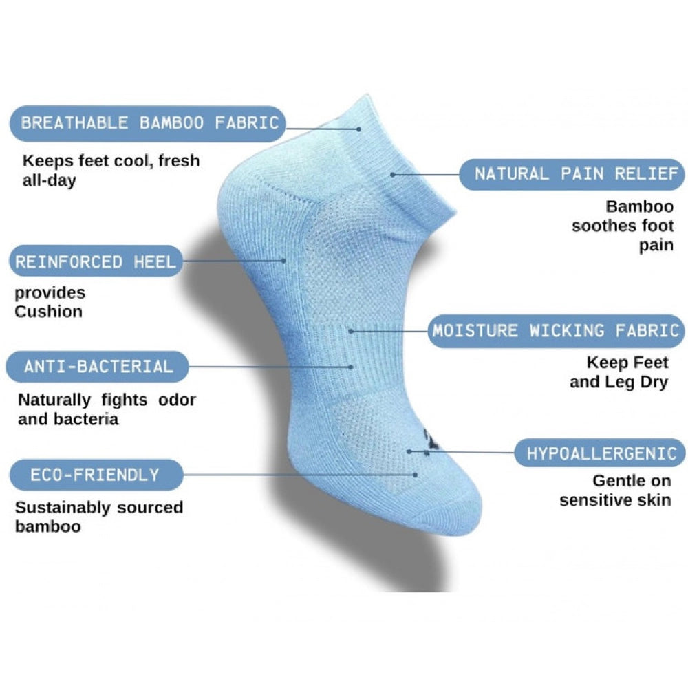 Generic 3_Pair Set Unisex Casual Cotton Printed Low Cut Socks (Multicolor) Secondary image