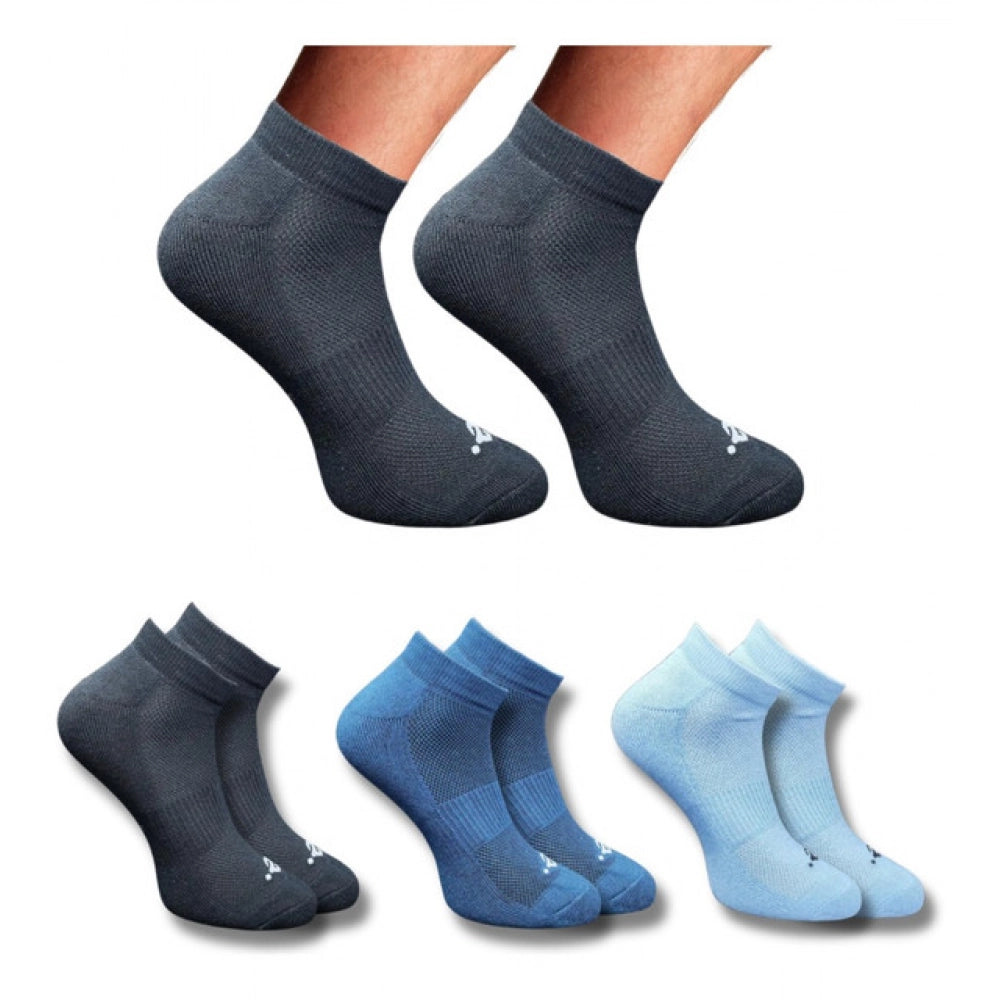 Generic 3_Pair Set Unisex Casual Cotton Printed Low Cut Socks (Multicolor) Main image