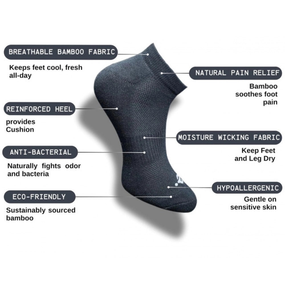 Generic 3_Pair Set Unisex Casual Cotton Printed Low Cut Socks (Multicolor) Secondary image