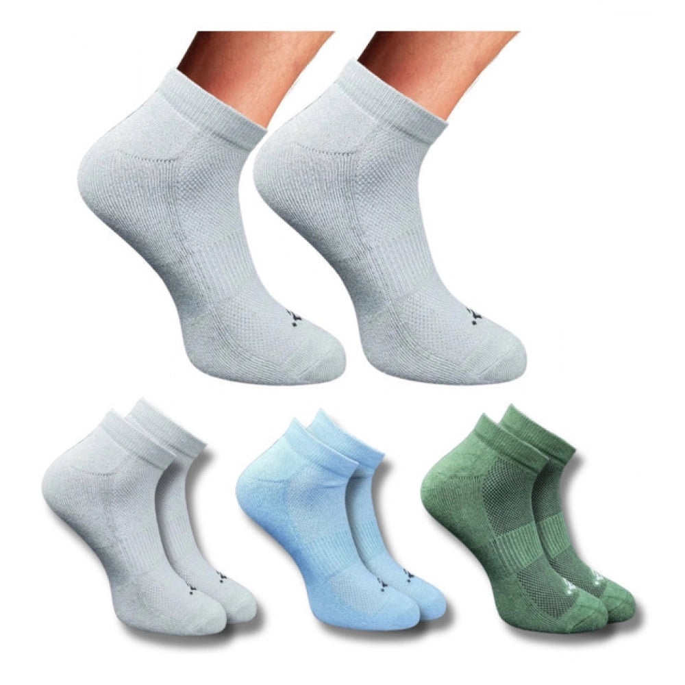 Generic 3_Pair Set Unisex Casual Cotton Printed Low Cut Socks (Multicolor) Main image