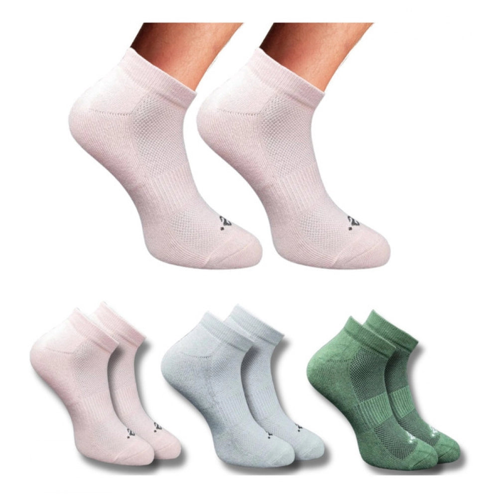 Generic 3_Pair Set Unisex Casual Cotton Printed Low Cut Socks (Multicolor) Main image