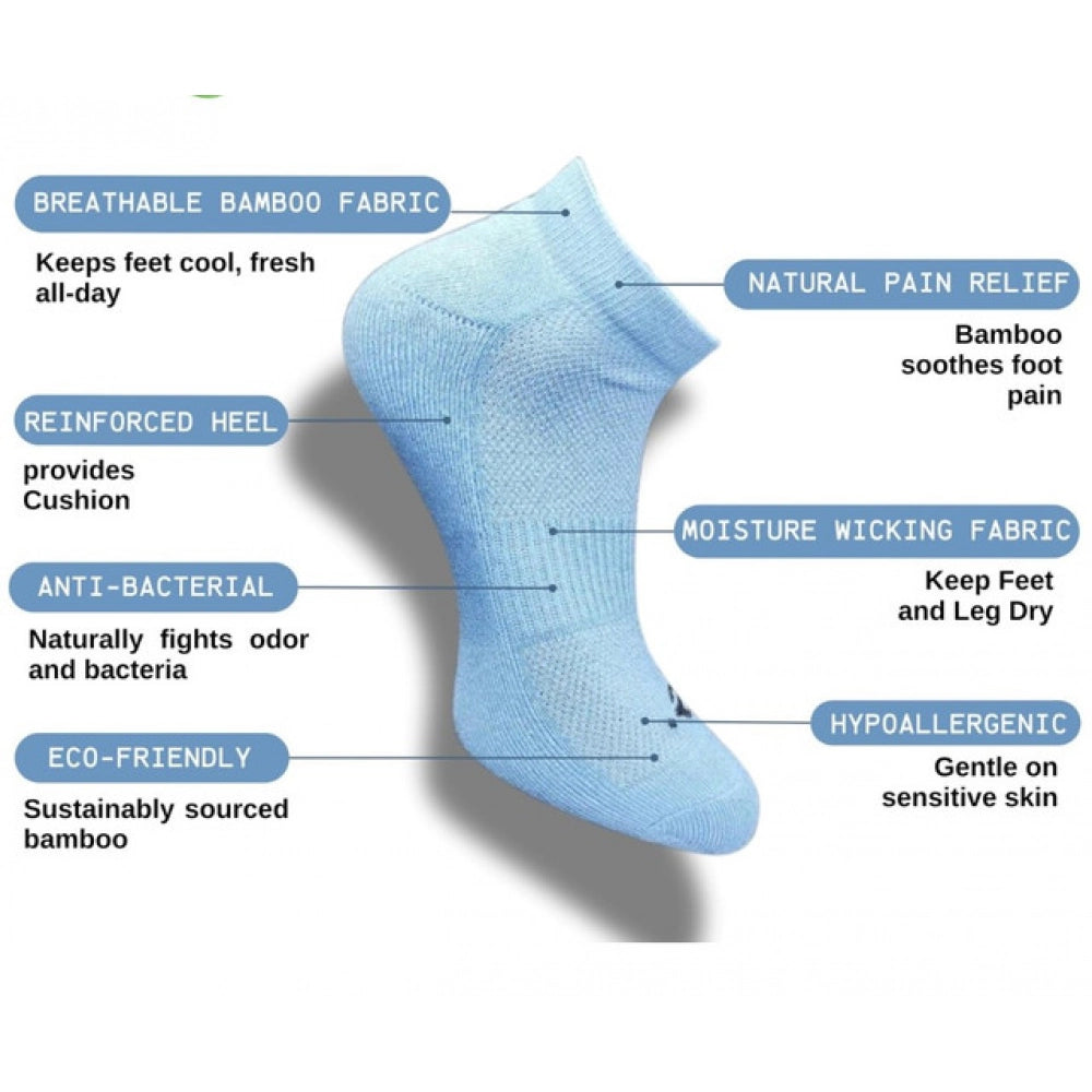 Generic 3_Pair Set Unisex Casual Cotton Printed Low Cut Socks (Multicolor) Secondary image