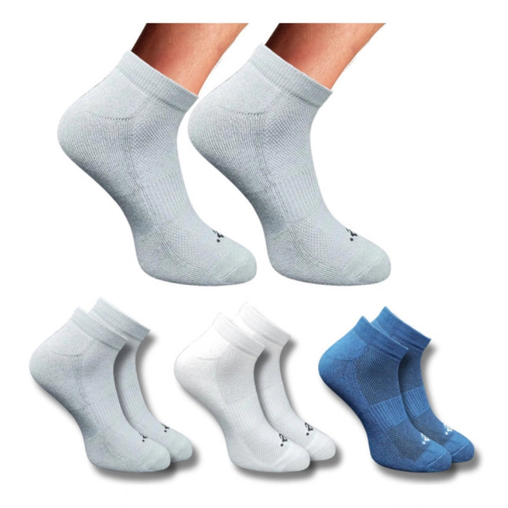 Generic 3_Pair Set Unisex Casual Cotton Printed Low Cut Socks (Multicolor) Main image