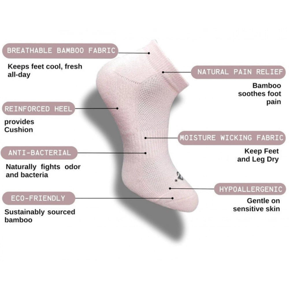 Generic 3_Pair Set Unisex Casual Cotton Printed Low Cut Socks (Multicolor) Secondary image