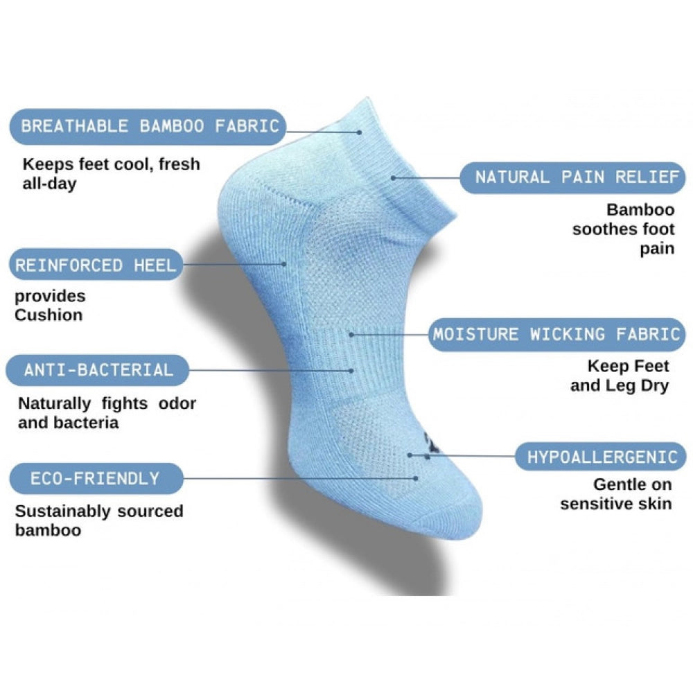 Generic 3_Pair Set Unisex Casual Cotton Printed Low Cut Socks (Multicolor)