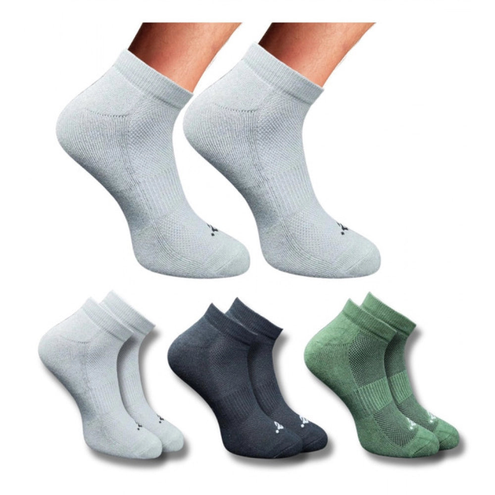 Generic 3_Pair Set Unisex Casual Cotton Printed Low Cut Socks (Multicolor) Main image