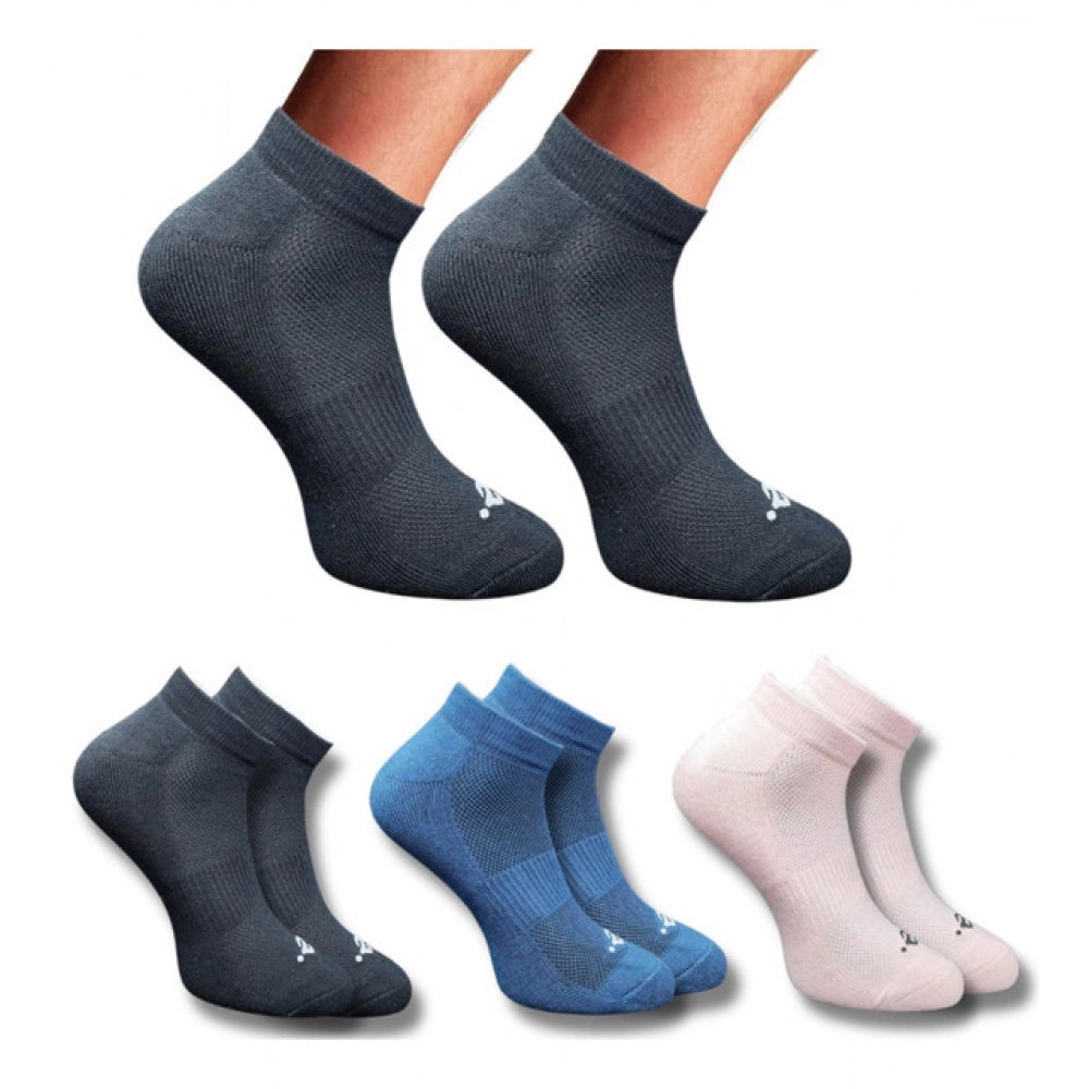 Generic 3_Pair Set Unisex Casual Cotton Printed Low Cut Socks (Multicolor) Main image