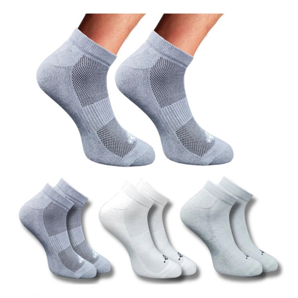 Generic 3_Pair Set Unisex Casual Cotton Printed Low Cut Socks (Multicolor) Main image