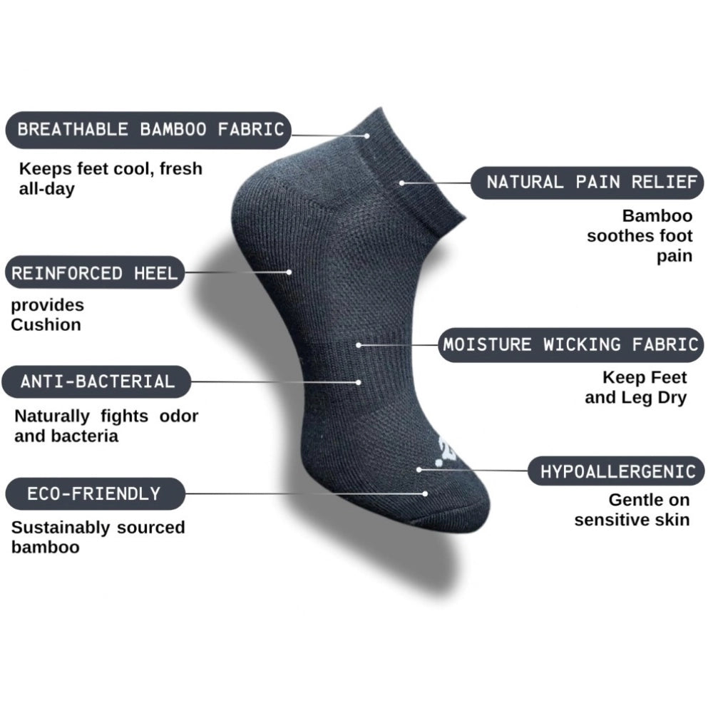 Generic 3_Pair Set Unisex Casual Cotton Printed Low Cut Socks (Multicolor) Secondary image