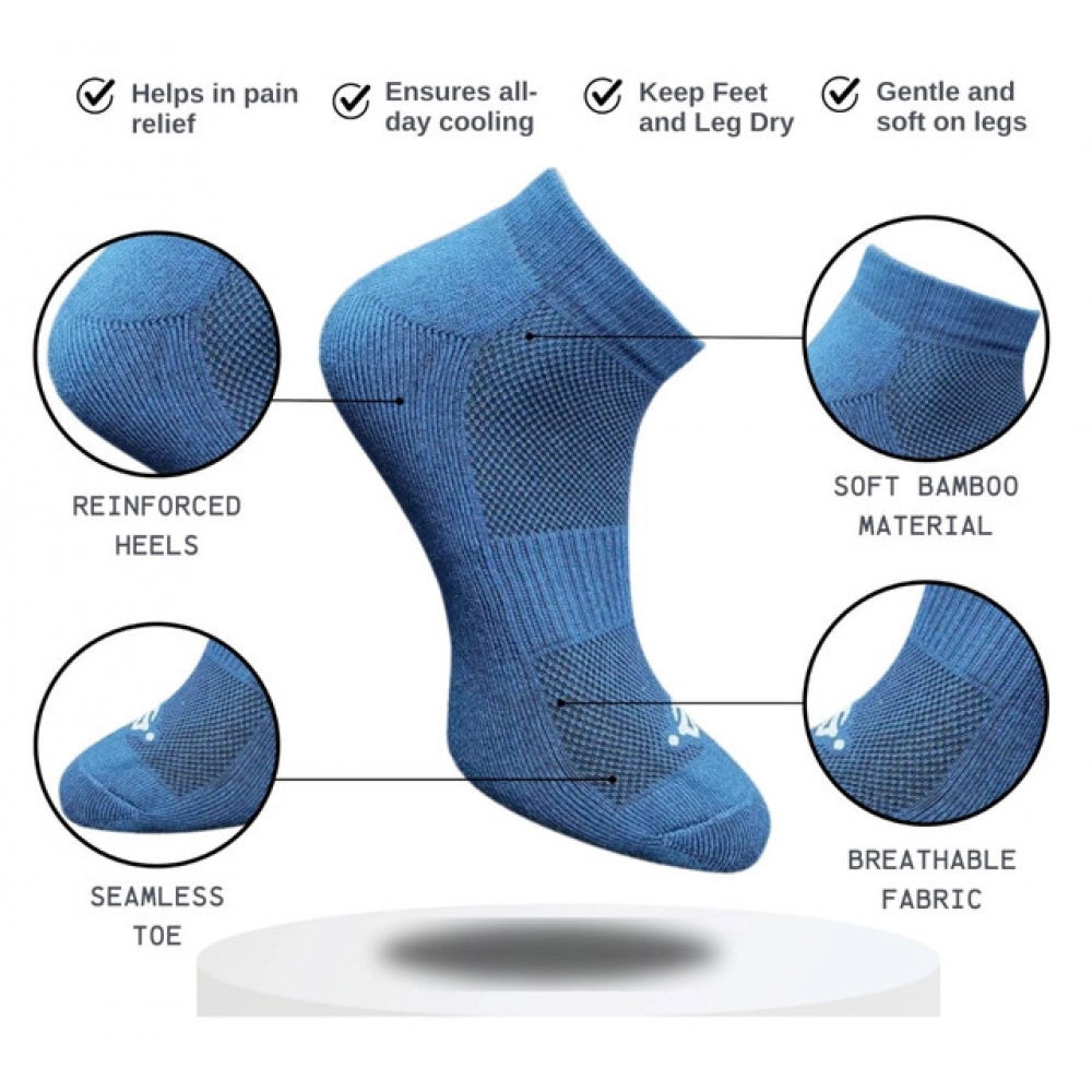 Generic 3_Pair Set Unisex Casual Cotton Printed Low Cut Socks (Multicolor)