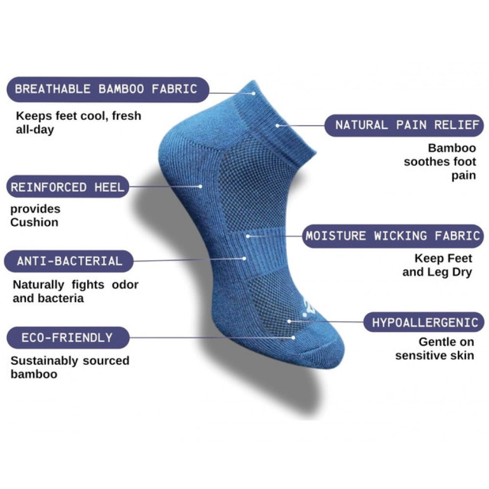 Generic 3_Pair Set Unisex Casual Cotton Printed Low Cut Socks (Multicolor) Secondary image