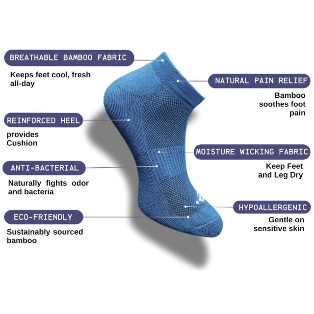 Generic 3_Pair Set Unisex Casual Cotton Printed Low Cut Socks (Multicolor) Secondary image