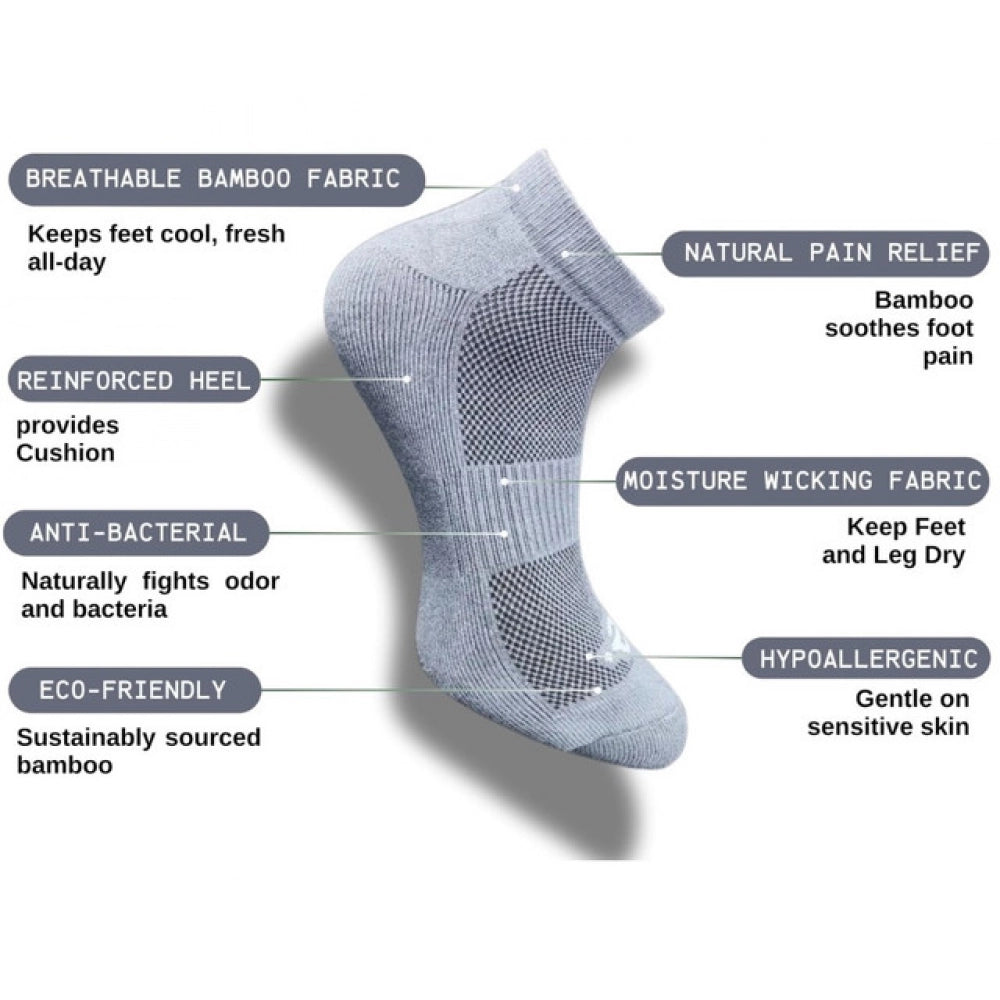 Generic 3_Pair Set Unisex Casual Cotton Printed Low Cut Socks (Multicolor) Secondary image