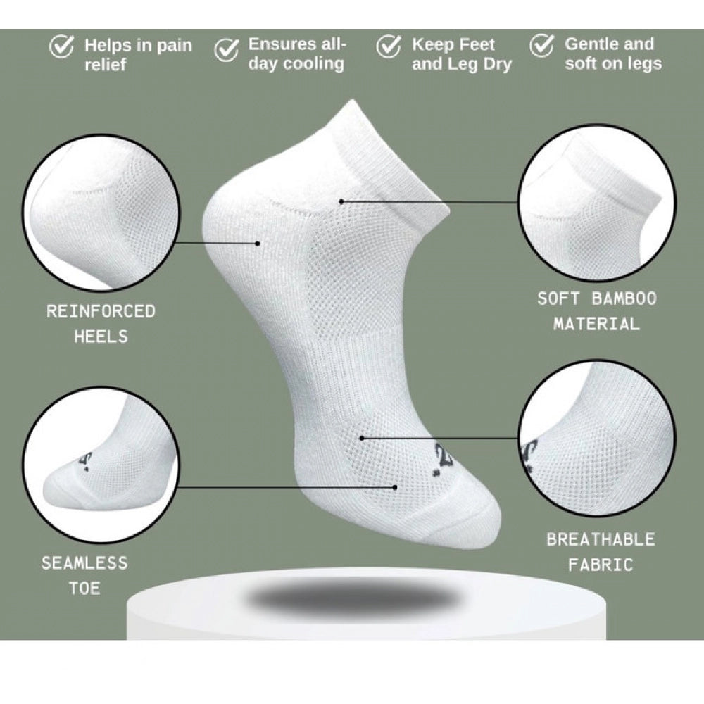 Generic 3_Pair Set Unisex Casual Cotton Printed Low Cut Socks (Multicolor)