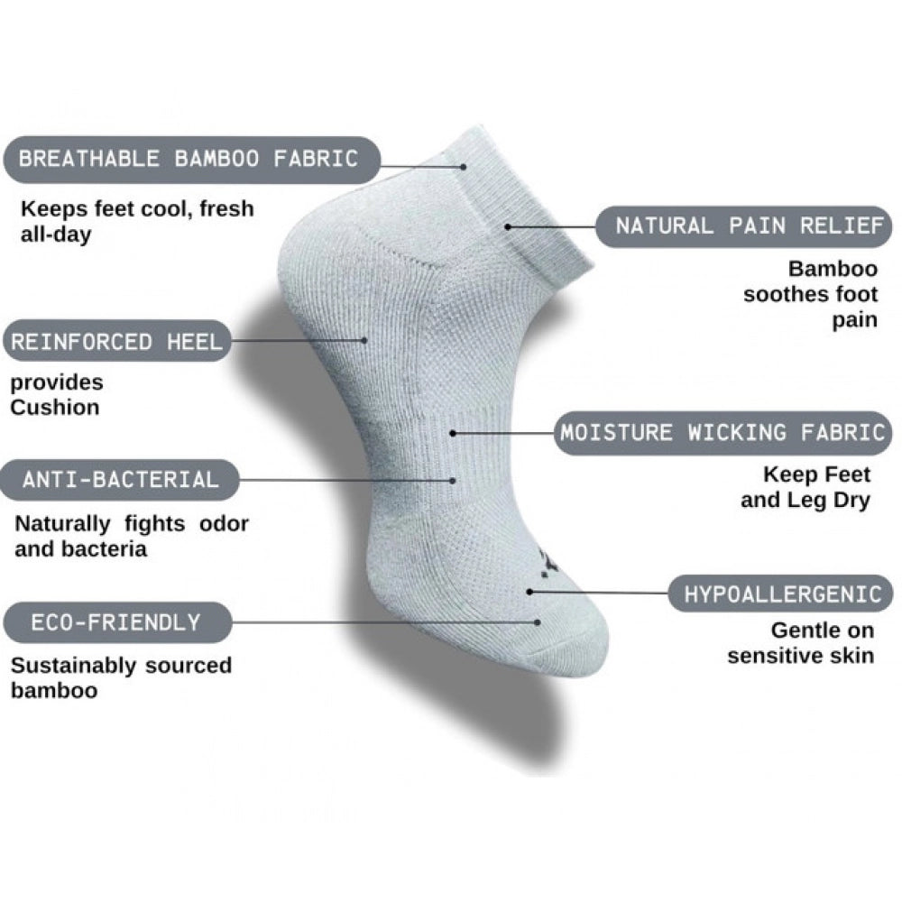 Generic 3_Pair Set Unisex Casual Cotton Printed Low Cut Socks (Multicolor) Secondary image