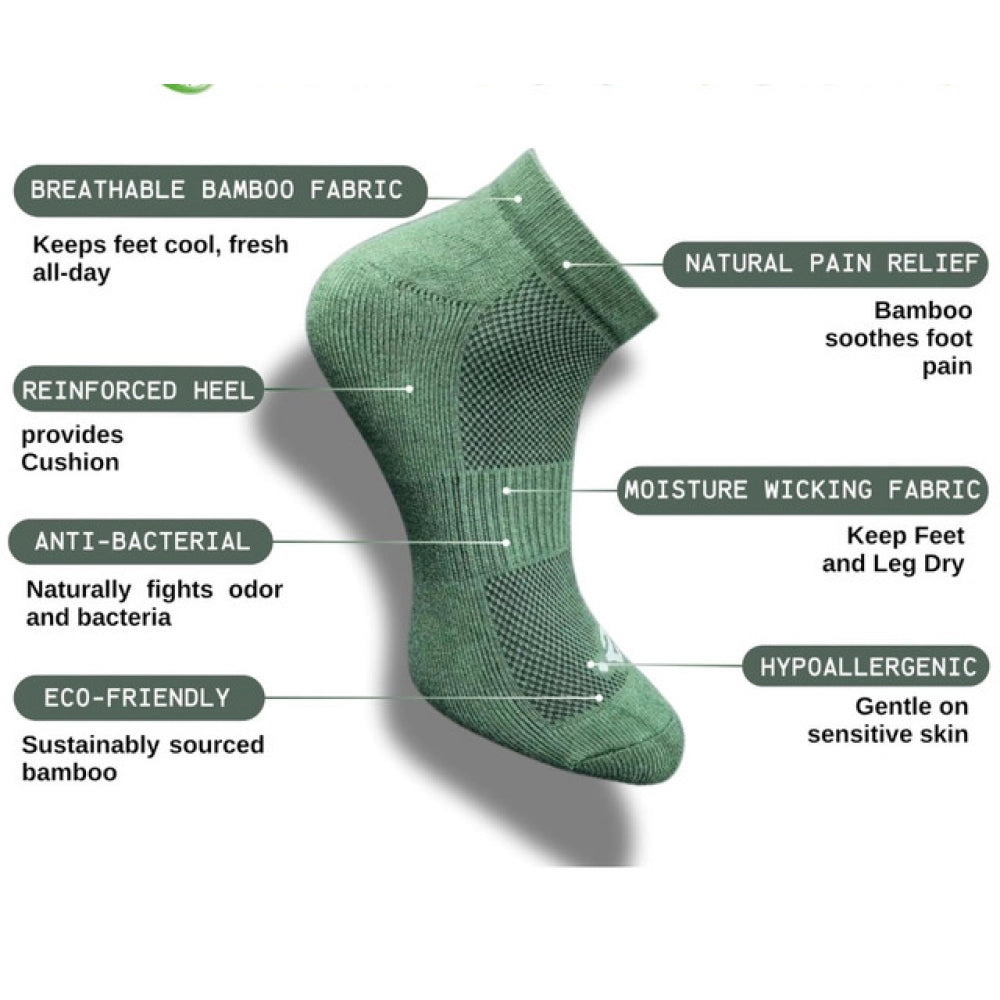 Generic 3_Pair Set Unisex Casual Cotton Printed Low Cut Socks (Multicolor) Secondary image