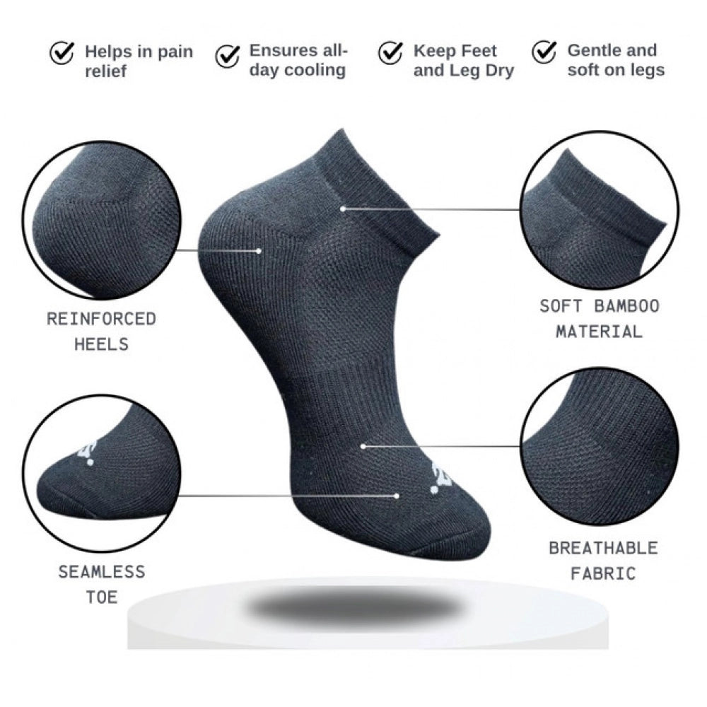 Generic 3_Pair Set Unisex Casual Cotton Printed Low Cut Socks (Multicolor)