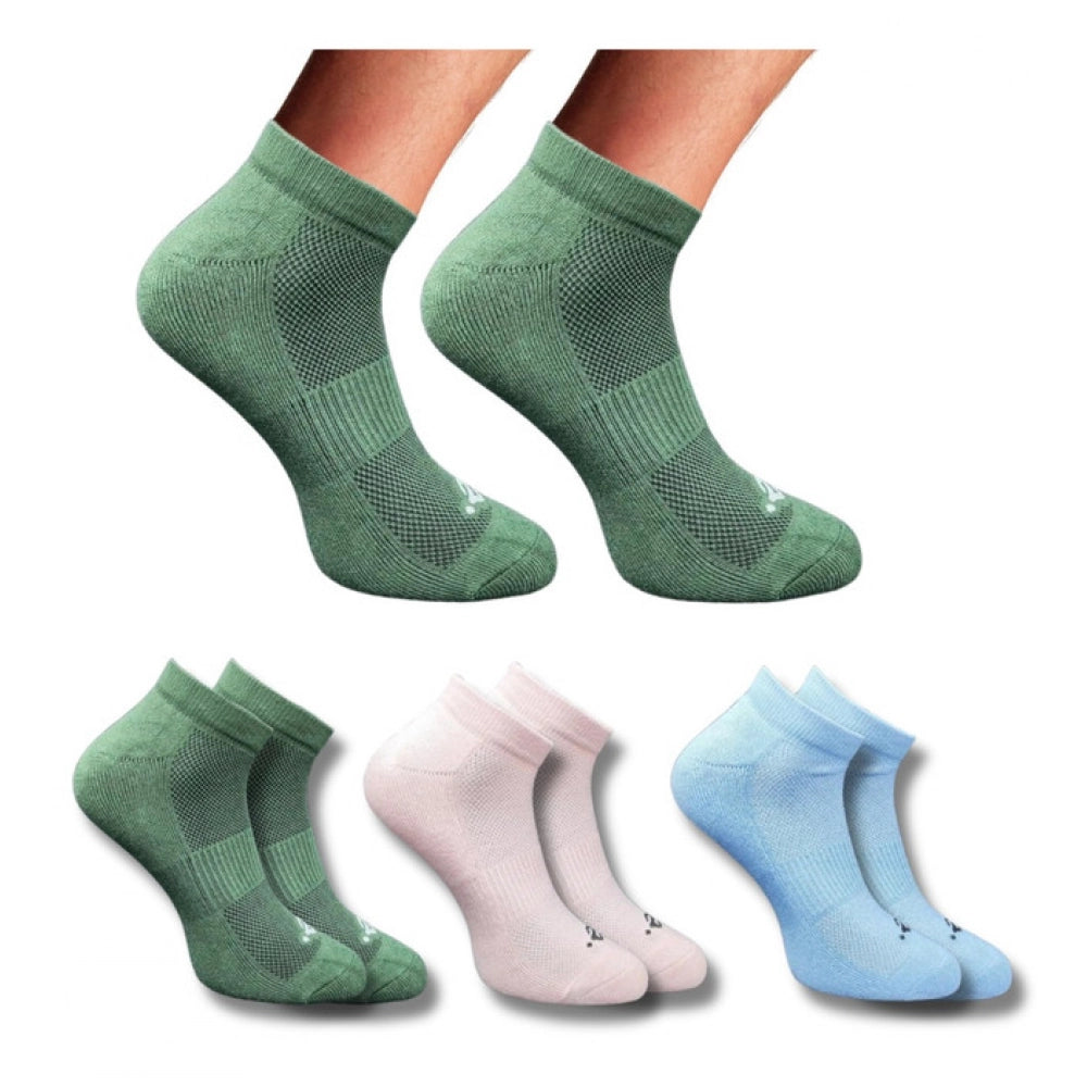 Generic 3_Pair Set Unisex Casual Cotton Printed Low Cut Socks (Multicolor) Main image