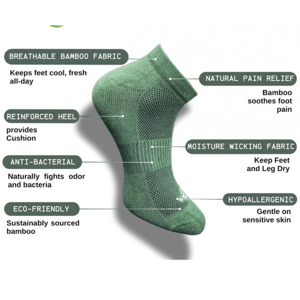 Generic 3_Pair Set Unisex Casual Cotton Printed Low Cut Socks (Multicolor) Secondary image