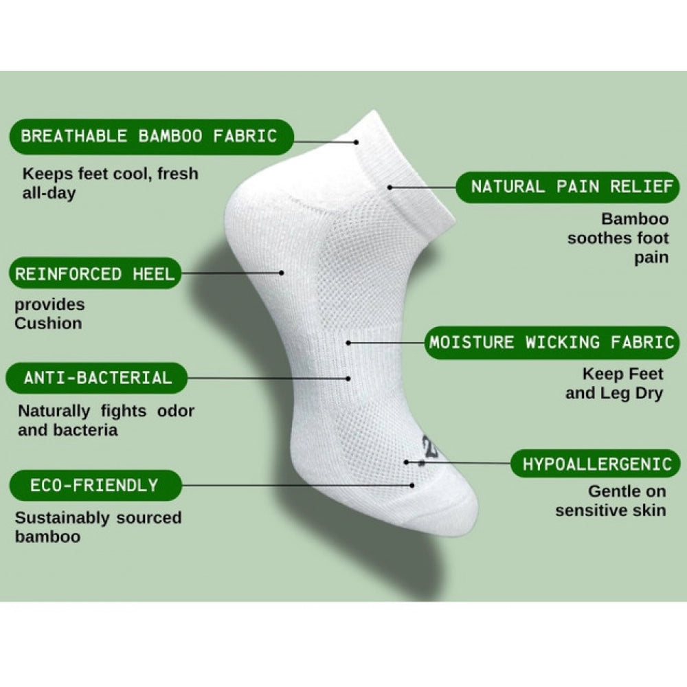 Generic 3_Pair Set Unisex Casual Cotton Printed Low Cut Socks (Multicolor) Secondary image