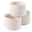 Generic Cotton 9x7 Inch Pack of 3 Storage Basket For Clothes (White)