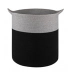Generic Cotton 12x14 Inch- 1 Pcs Storage Basket For Clothes (Gray-Black)