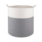 Generic Cotton 12x14 Inch- 1 Pcs Storage Basket For Clothes (Gray-White)