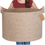 Generic Cotton Kidi 14x12 Inch Pack of 1 Storage Basket For Clothes (Kidi)