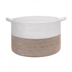 Generic Cotton Kidi- 16x14 Inch Pack of 1 Storage Basket For Clothes (Kidi-White)