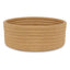 Generic Cotton 8x3 Inch Round 1 Pcs Bedside Organizer (Beige)