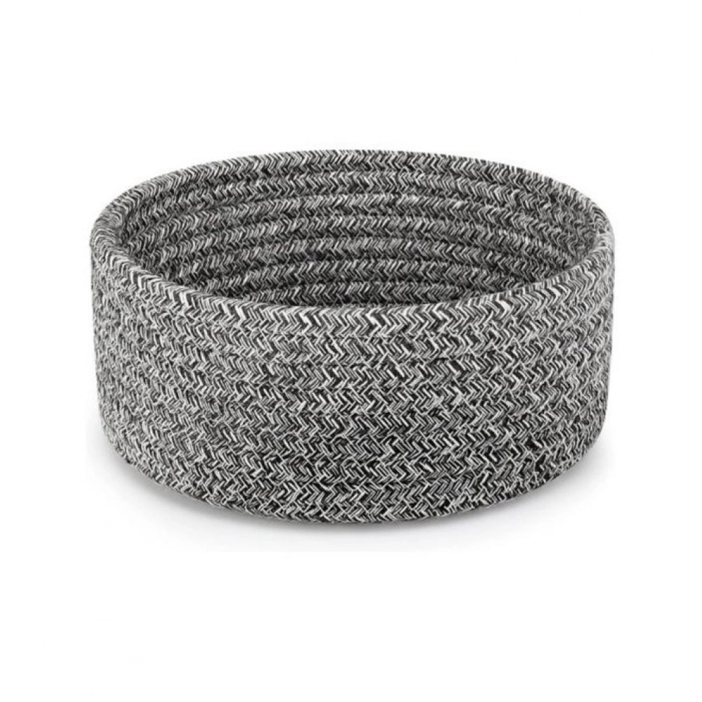 Generic Cotton 8x3 Inch Kidi Round 1 Pcs Bedside Organizer (Black) Main image