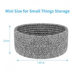 Generic Cotton 8x3 Inch Kidi Round 1 Pcs Bedside Organizer (Black)