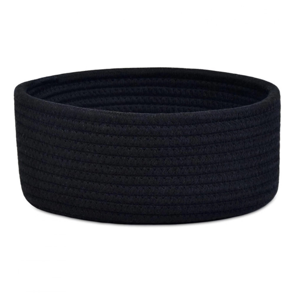 Generic Cotton 8x3 Inch Round 1 Pcs Bedside Organizer (Black) Main image