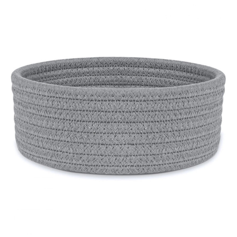 Generic Cotton 8x3 Inch Round 1 Pcs Bedside Organizer (Gray) Main image