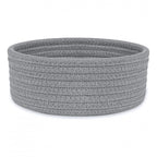 Generic Cotton 8x3 Inch Round 1 Pcs Bedside Organizer (Gray)