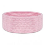 Generic Cotton 8x3 Inch Round 1 Pcs Bedside Organizer (Pink)