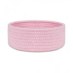 Generic Cotton 8x3 Inch Round 1 Pcs Bedside Organizer (Pink)