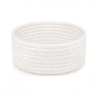 Generic Cotton 8x3 Inch Round 1 Pcs Bedside Organizer (White)