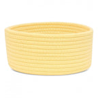 Generic Cotton 8x3 Inch Round 1 Pcs Bedside Organizer (Yellow)