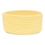 Generic Cotton 8x3 Inch Round 1 Pcs Bedside Organizer (Yellow)