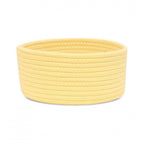Generic Cotton 8x3 Inch Round 1 Pcs Bedside Organizer (Yellow)