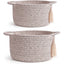 Generic Cotton 8x4 Inch Round 2 Set Kidi With Jhalar Bedside Organizer (Kidi)